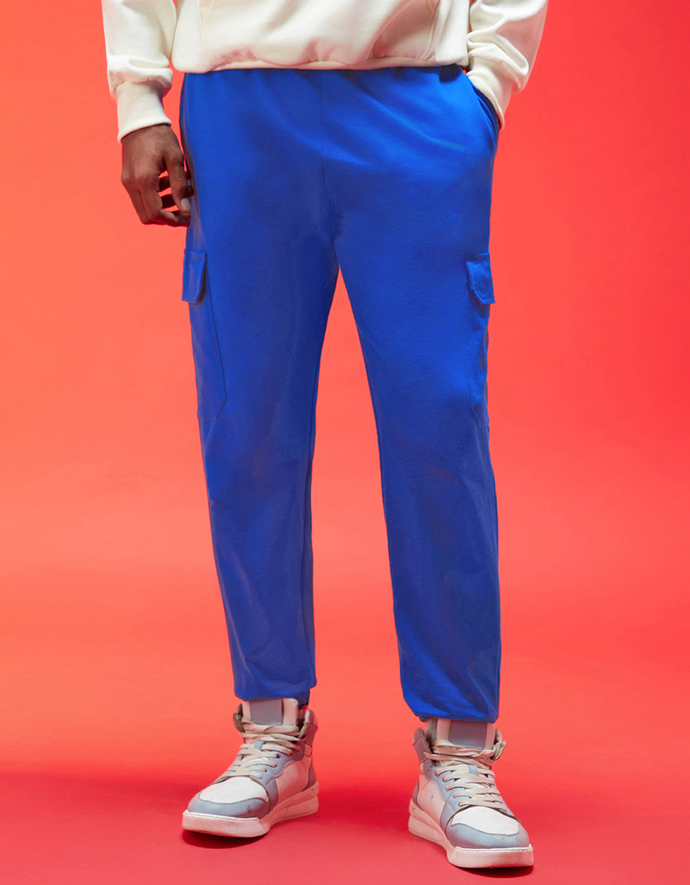 Skydiver Solid Baggy Fit Cargo Joggers