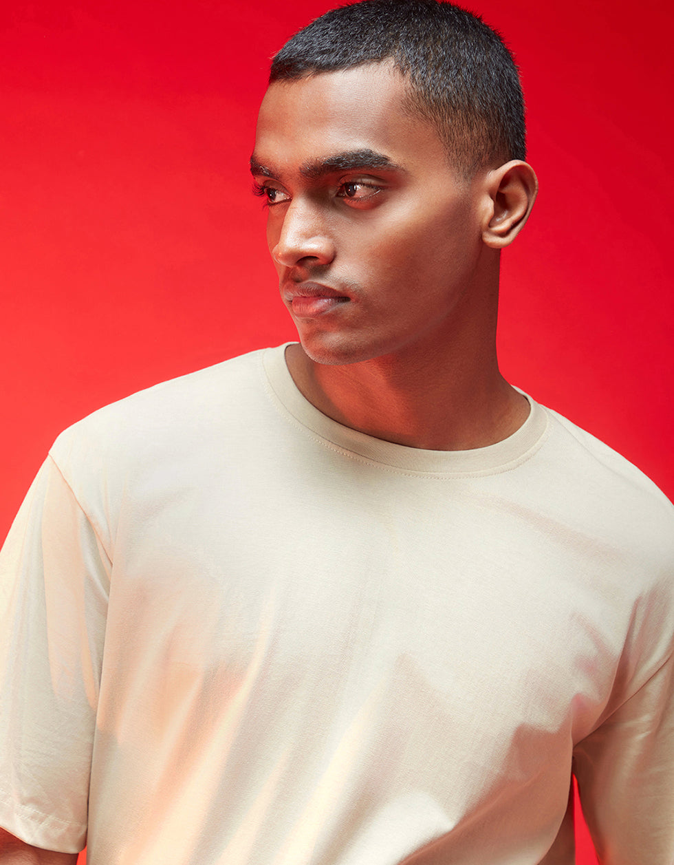 Swan White Plain Oversized T-shirt