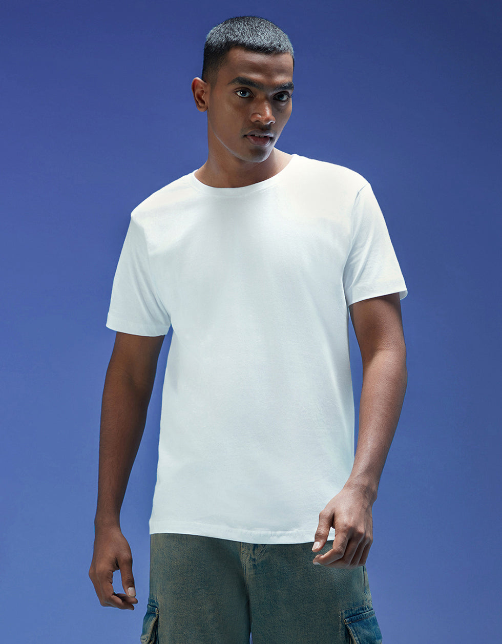 White Plain Regular Fit T-shirt