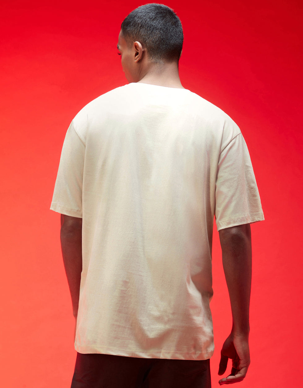 Swan White Plain Oversized T-shirt