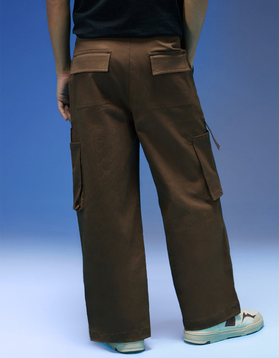 Brown Bellow Pocket Woven Exclusive Cargo Pant