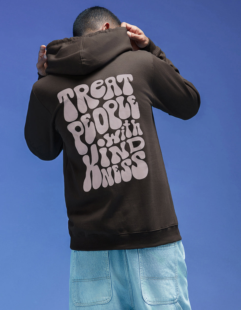 Brandy Bliss: Chic Brown Sun Men's Regular Fit Hoodie