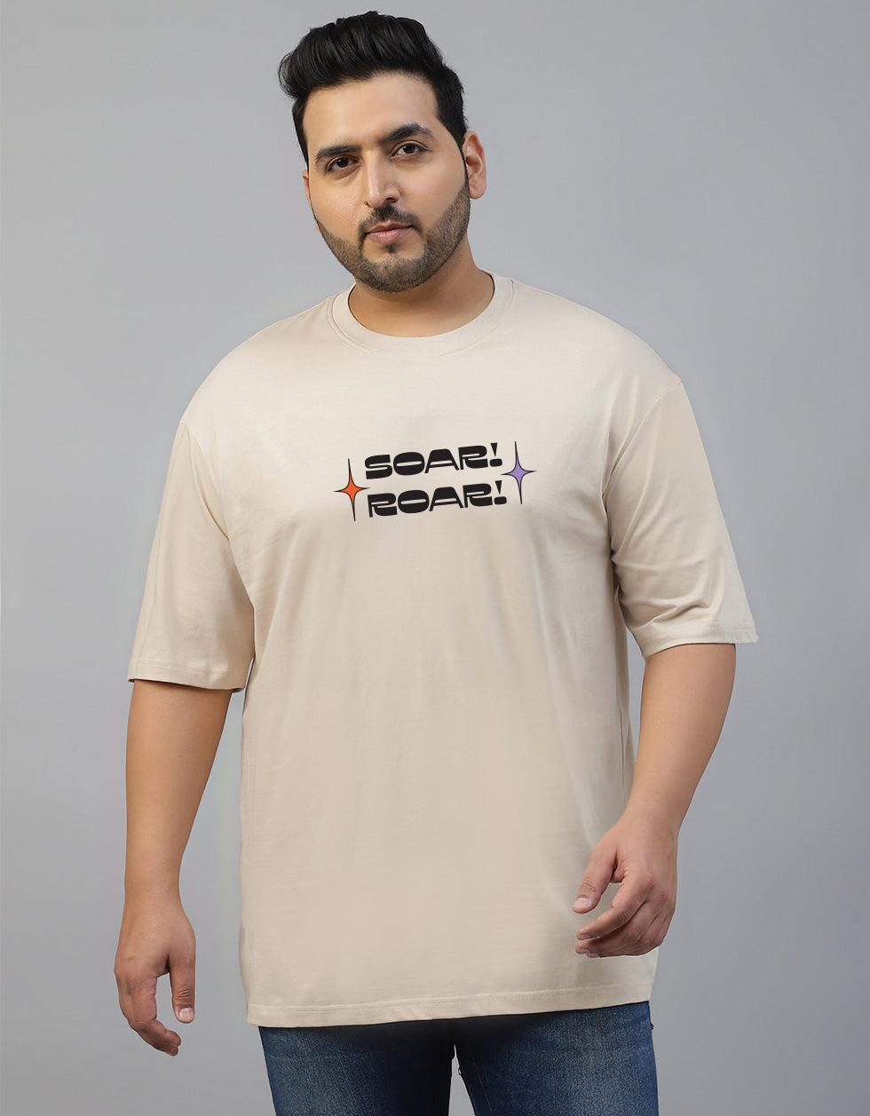 Sour Roar Graphic Printed Plus Size T-shirt