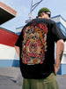 Teddy Black Oversized Back Graphic Printed T-shirt