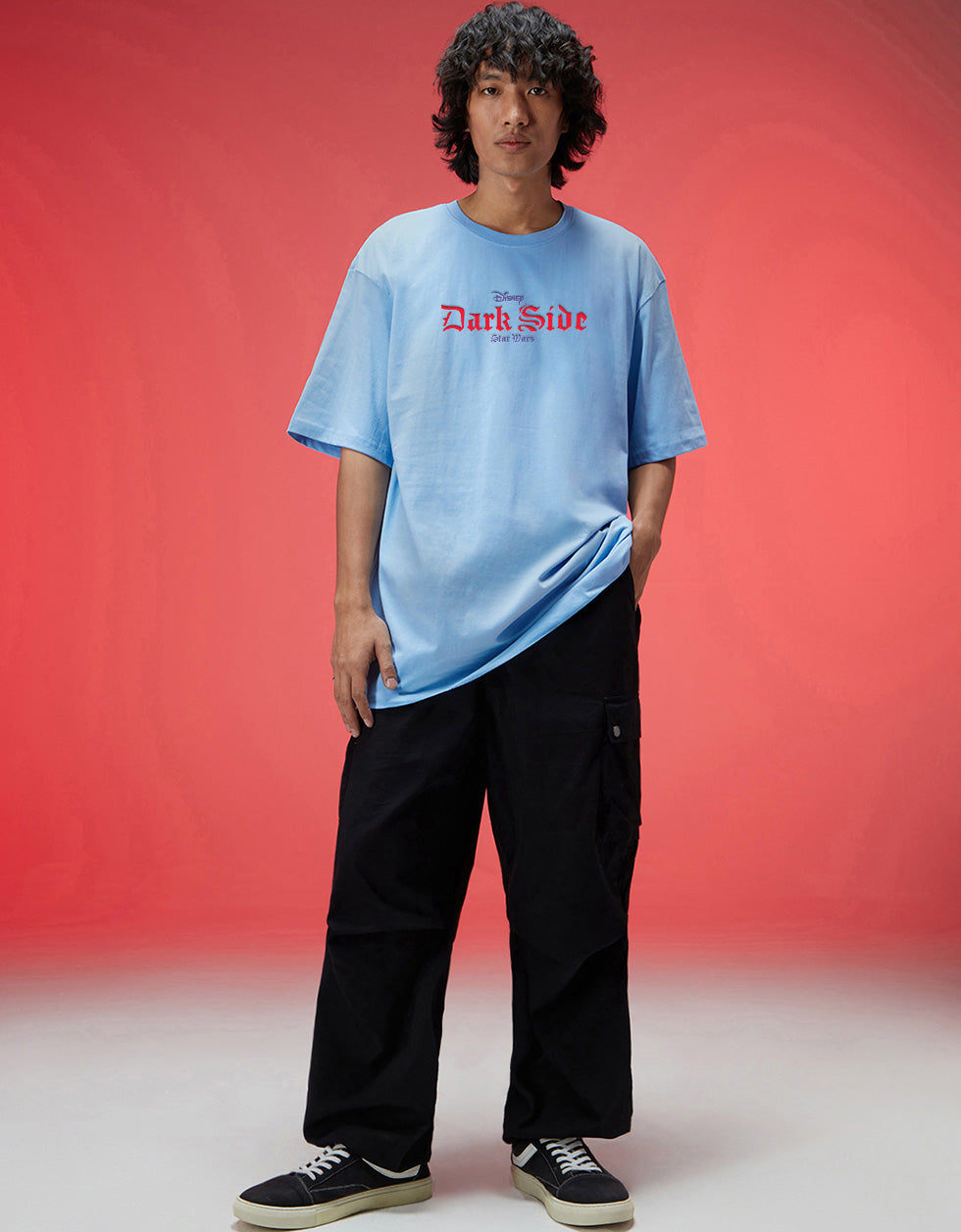 Star Wars Dark Side Dutch Canal Oversized Back Graphic Printed T-shirt