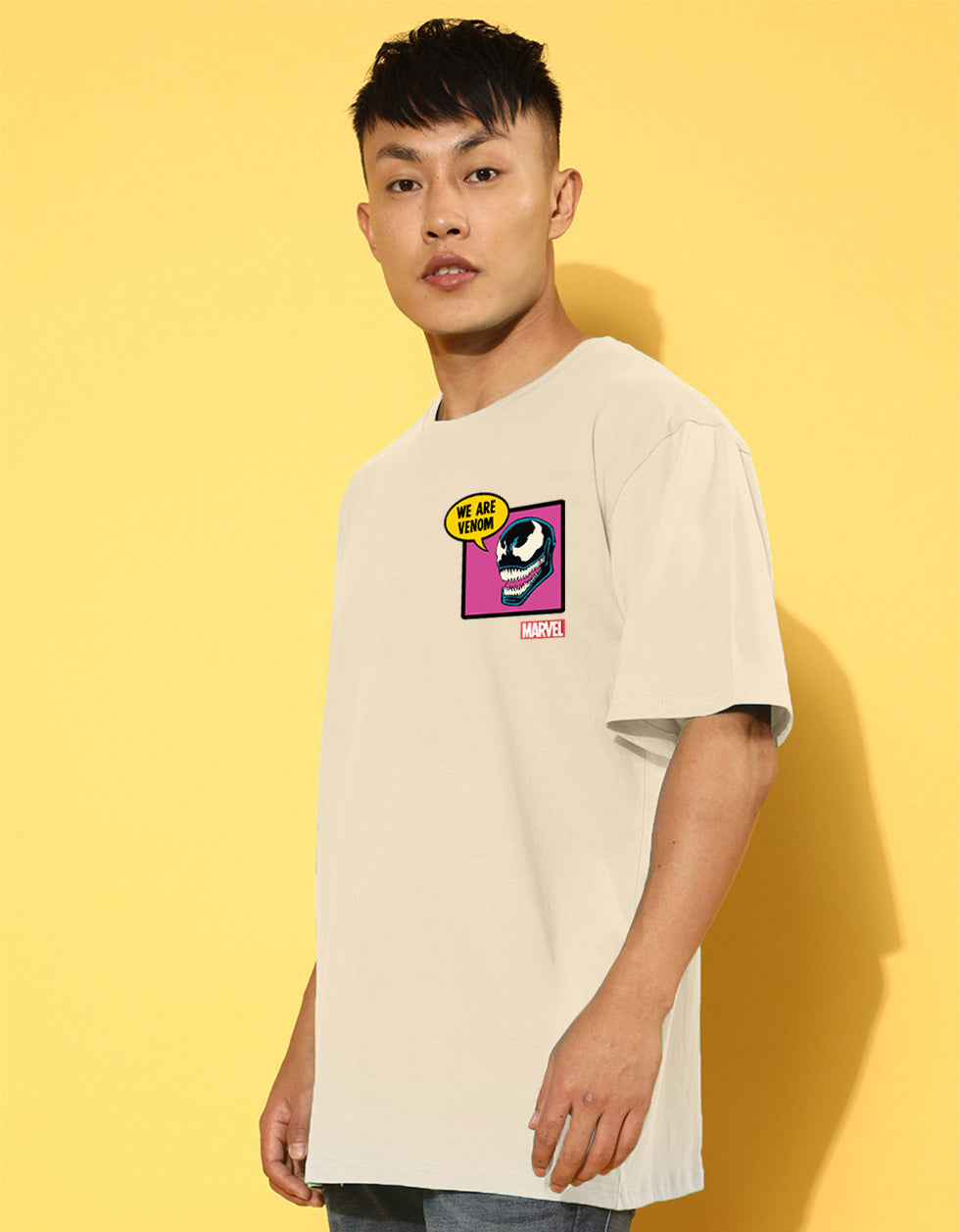 We Are Venom Marvel Swanwhite Oversized Graphic Printed T-shirt