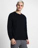 Henley Black Solid T-shirt