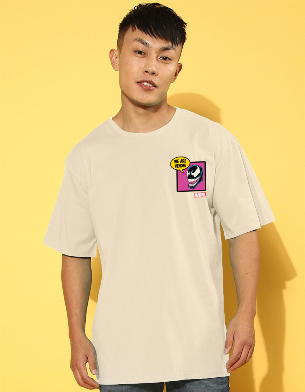We Are Venom Marvel Swanwhite Oversized Graphic Printed T-shirt