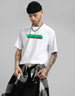 VEIRDO Printed White Men's Front Typographic Printed T-shirt