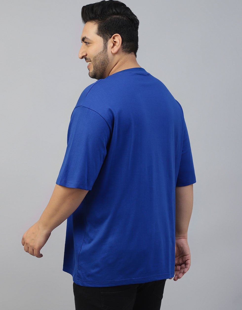 Chillout Blue Graphic Printed Plus Size T-shirt