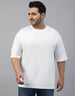 White Plain Plus Size T-shirt