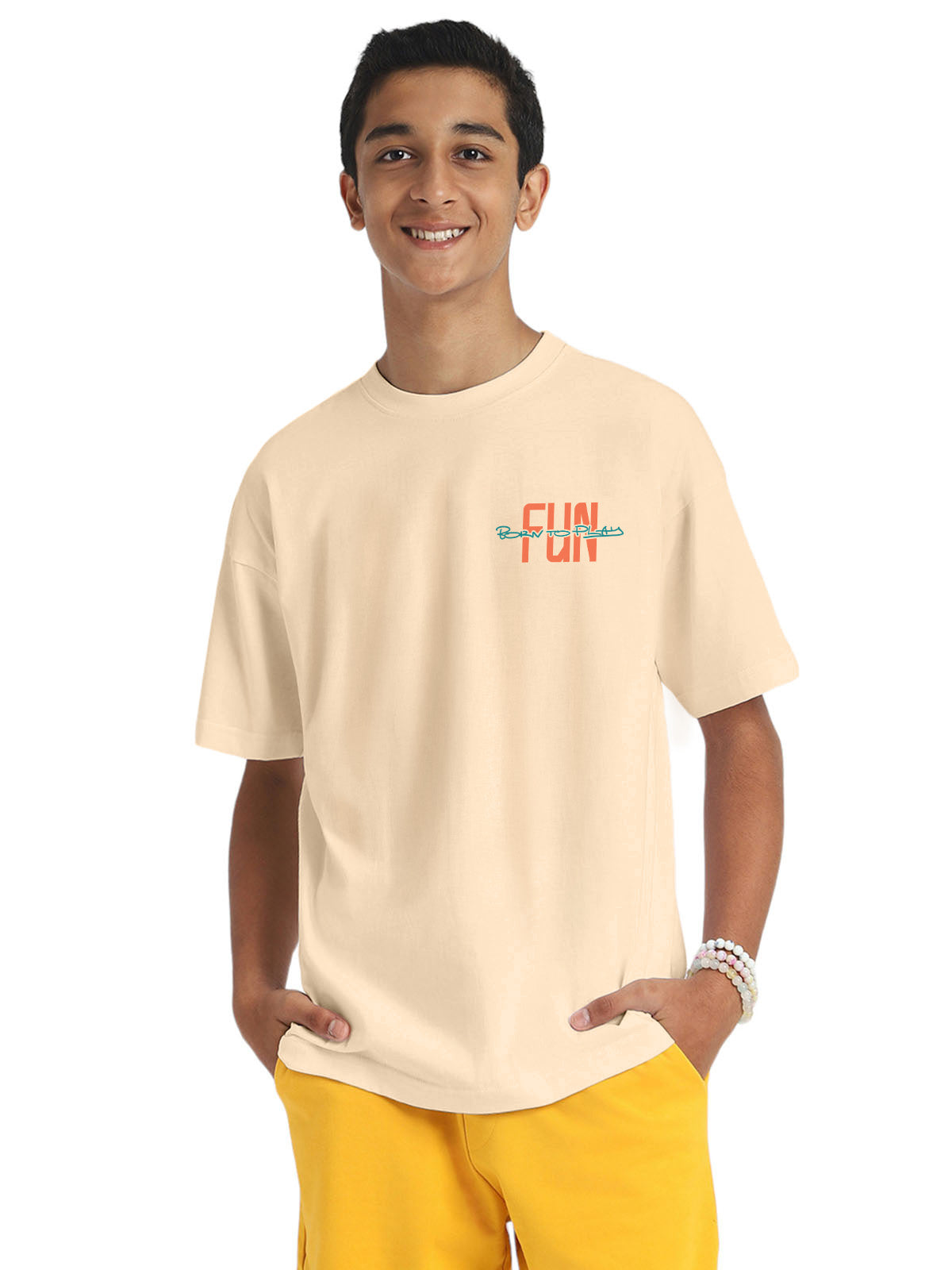 Fun Game Swanwhite Oversized Graphic Printed Boys T-shirt