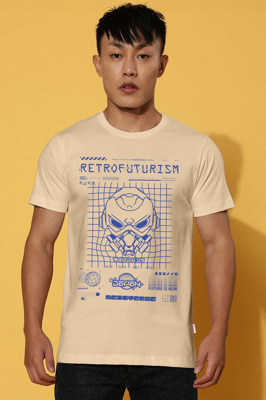 Futurism Swanwhite Regular Fit Printed T-shirt