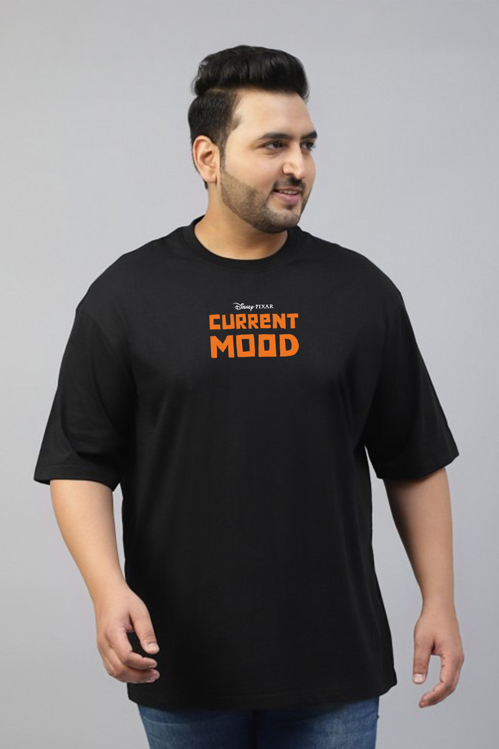 Extra Fly Black Graphic Printed Plus Size T-shirt