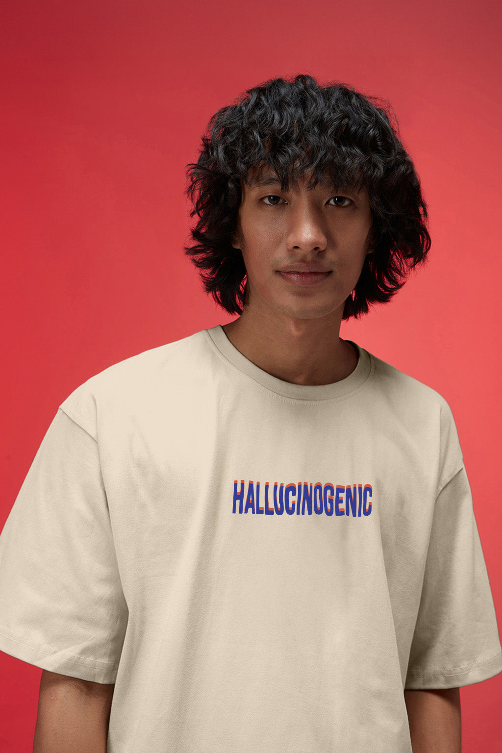 Hallucinogenic Swanwhite Oversized Puff Printed Exclusive T-shirt