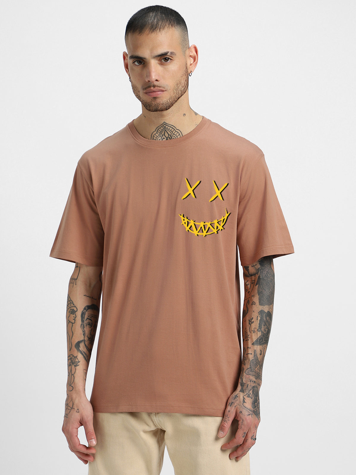 NOISE Cork Oversized Puff Printed T-shirt