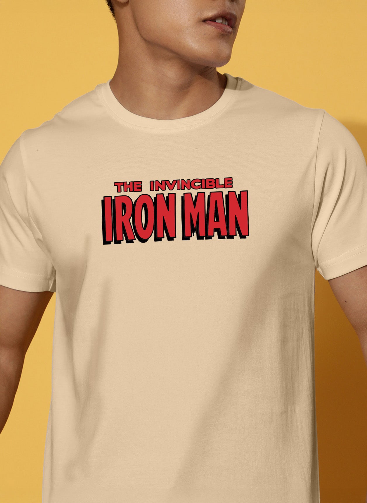 Ironman Swanwhite Regular Fit Printed T-shirt