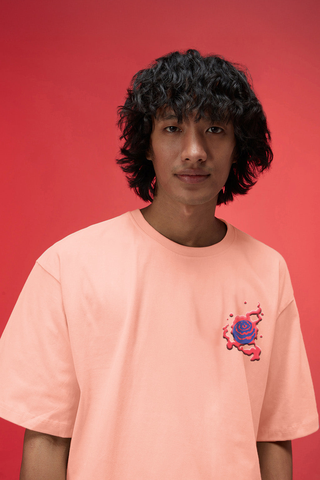 Mystic Rose Water Oversized Puff Printed Exclusive T-shirt