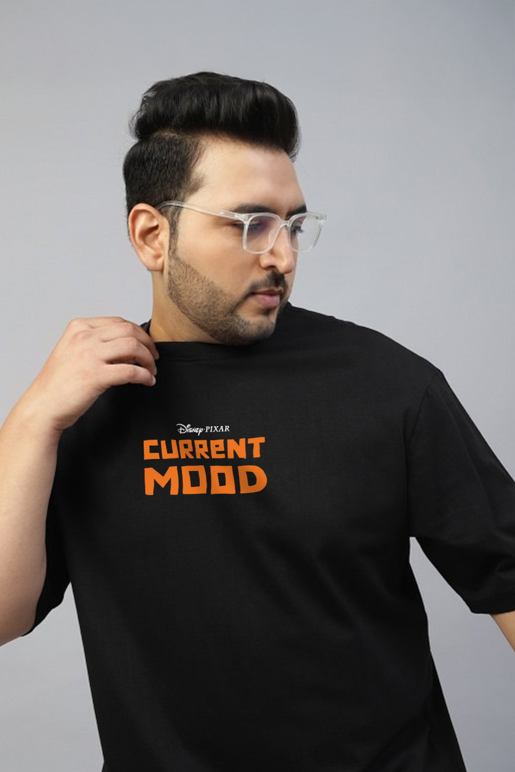 Extra Fly Black Graphic Printed Plus Size T-shirt