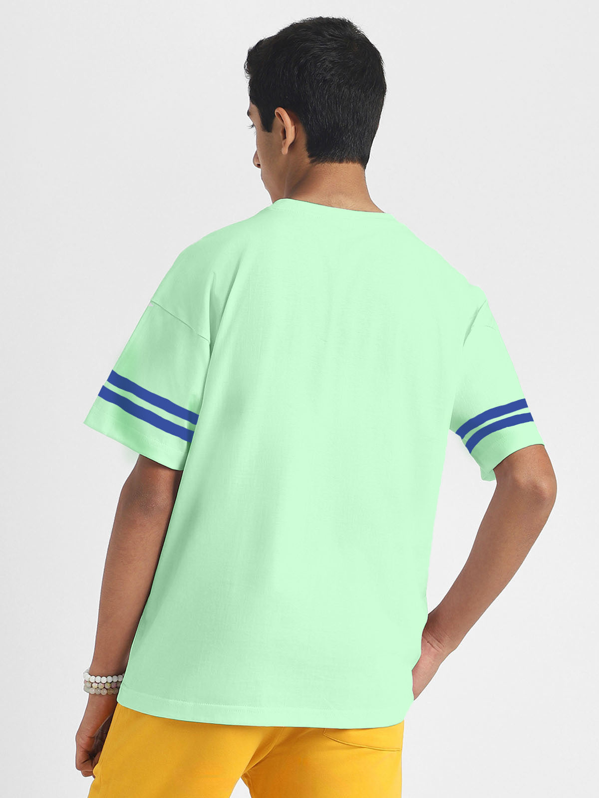 New York Mint Green Oversized Graphic Printed Boys T-shirt