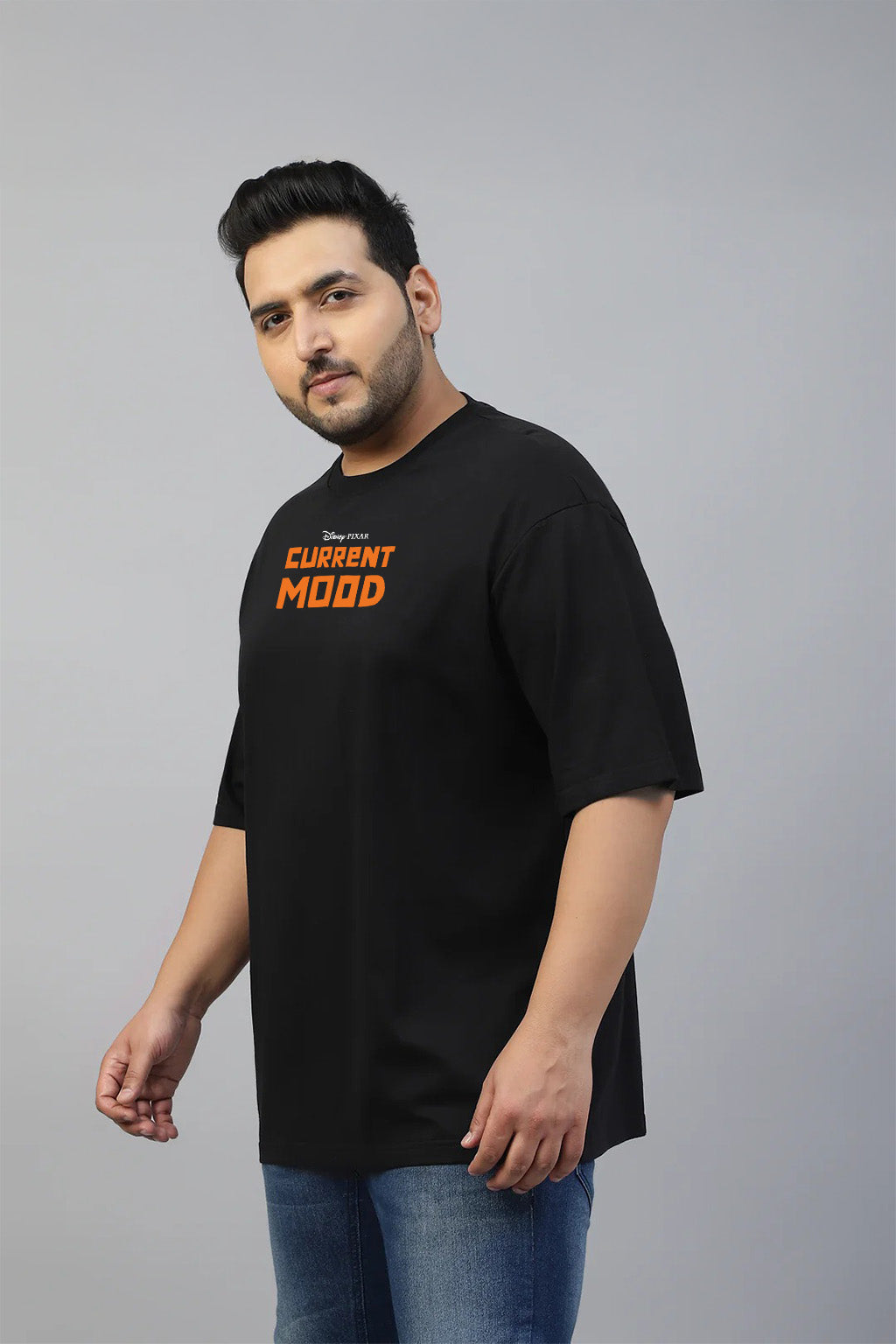 Extra Fly Black Graphic Printed Plus Size T-shirt