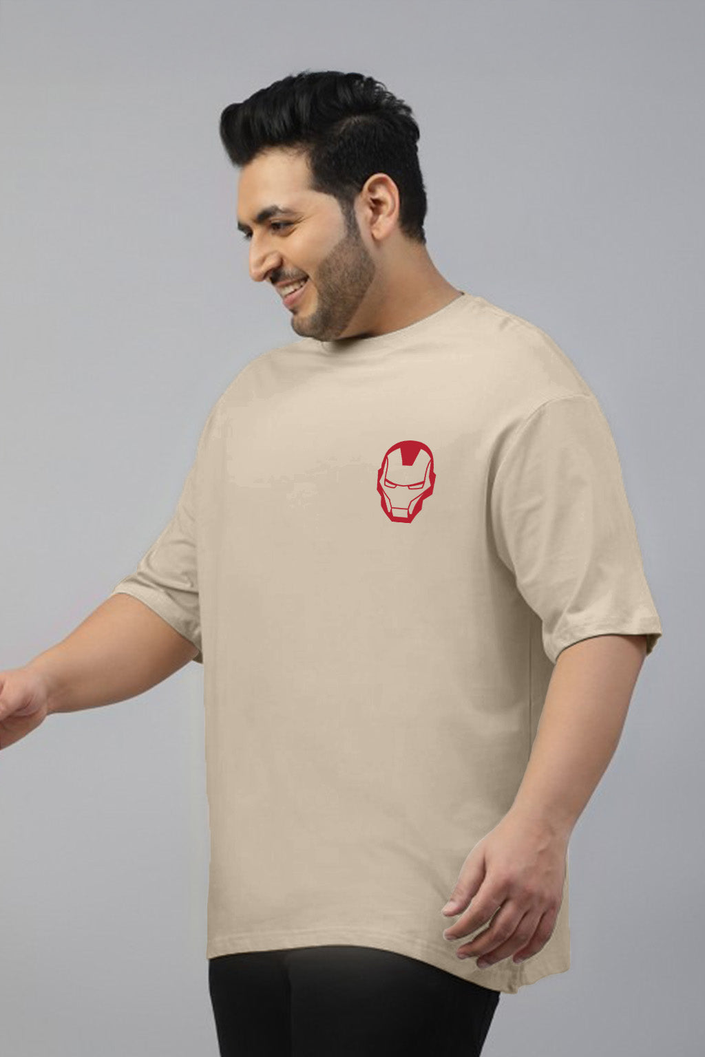 Ironman Swanwhite Graphic Printed Plus Size T-shirt