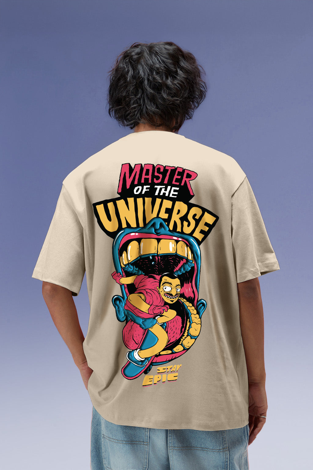Master Of The Universe Swanwhite Oversized Puff Printed Exclusive T-shirt