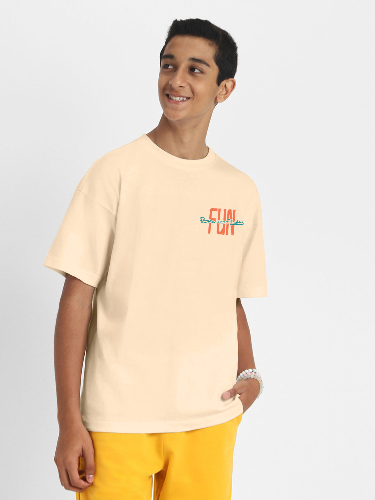 Fun Game Swanwhite Oversized Graphic Printed Boys T-shirt