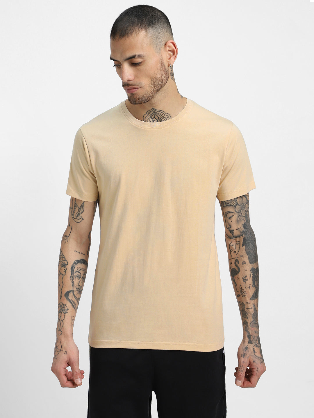 Swan White Plain Regular Fit T-shirt