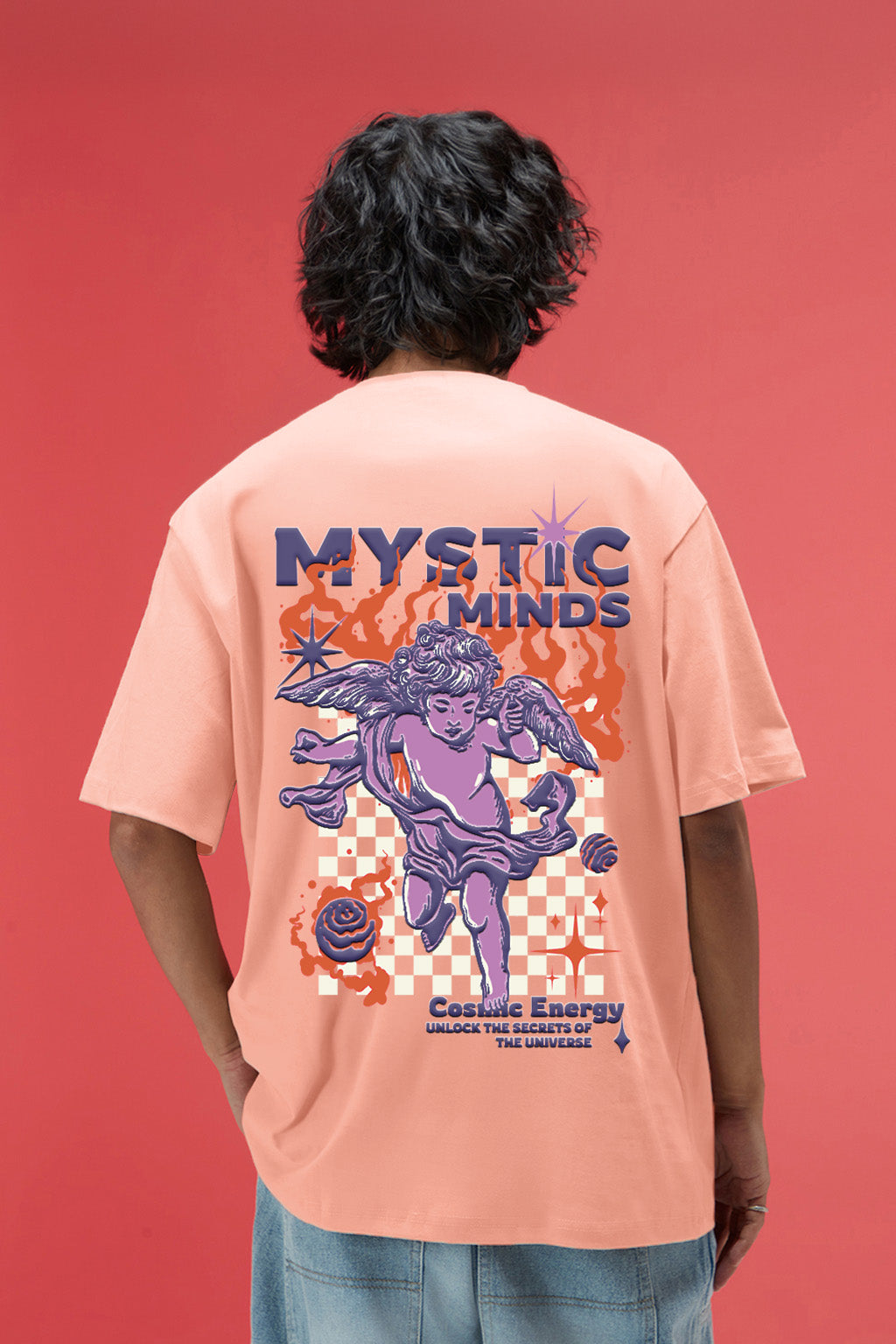 Mystic Rose Water Oversized Puff Printed Exclusive T-shirt
