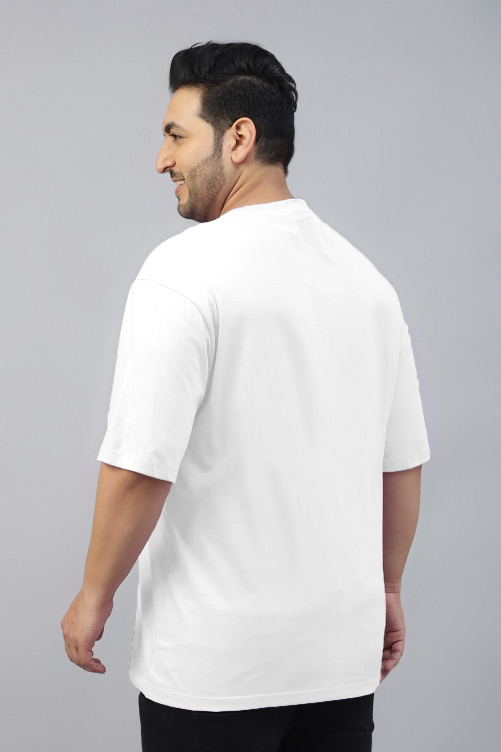 Spiderman White Graphic Printed Plus Size T-shirt