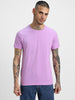 Lilac Plain Regular Fit T-shirt