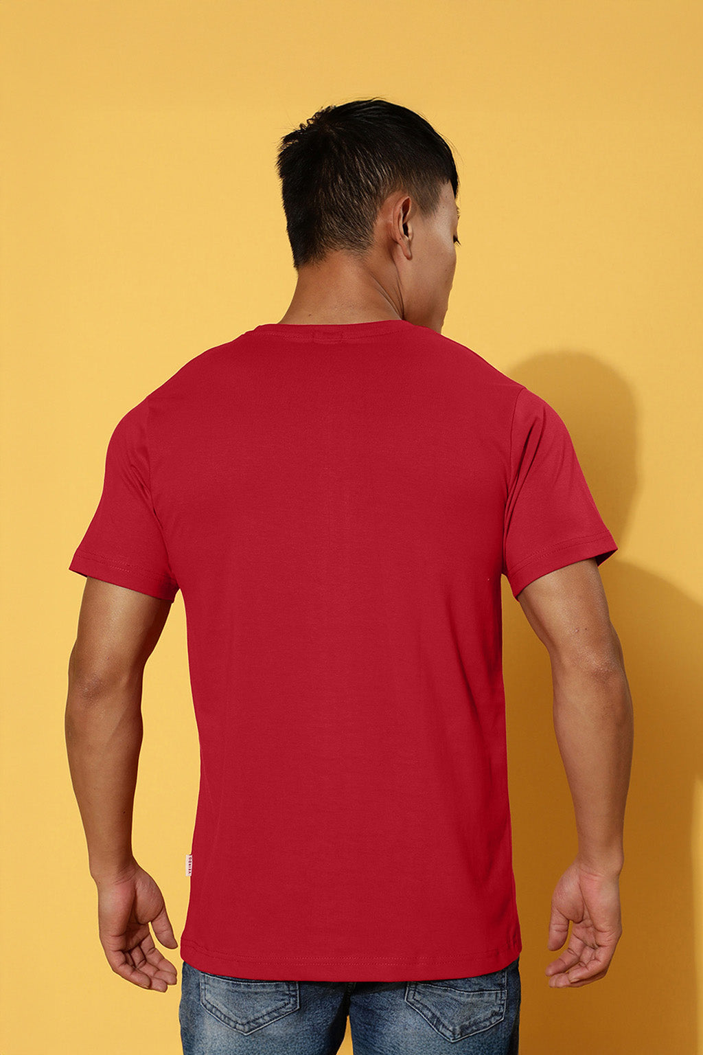 Skateboard Red Regular Fit Printed T-shirt