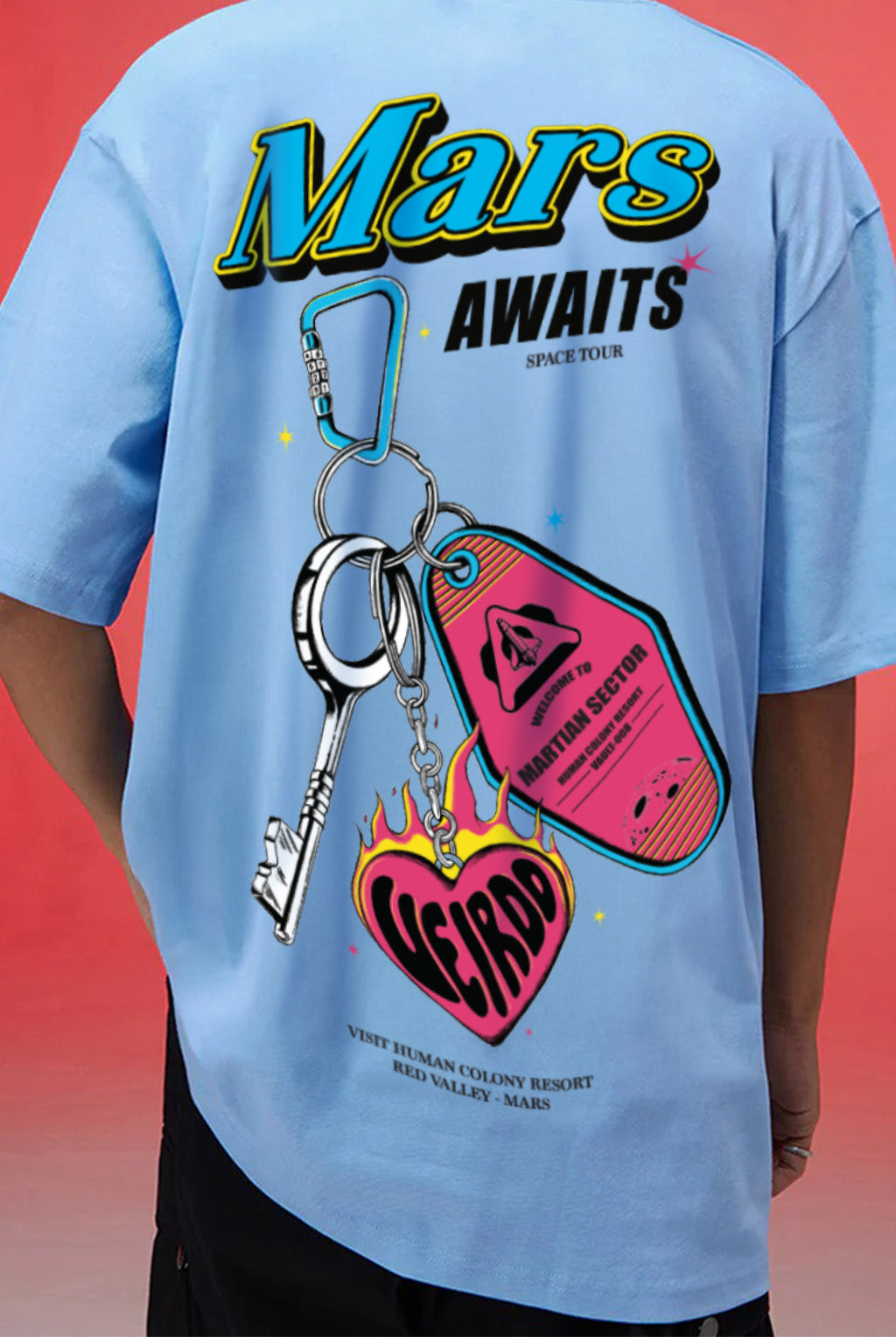 Mars Dutch Canal Oversized Puff Printed Exclusive T-shirt