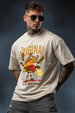 Originals Beige Oversized Graphic Printed T-shirt