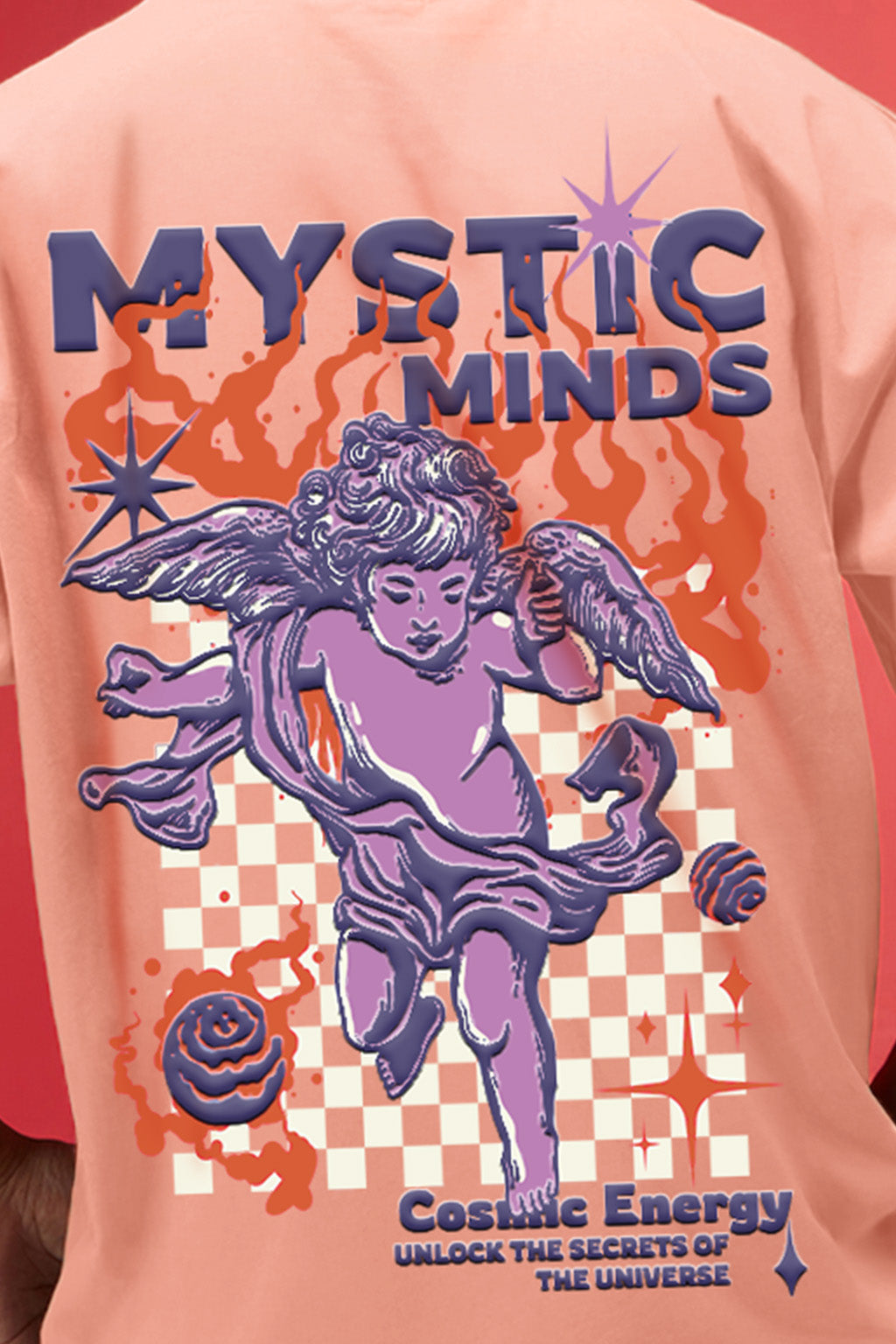 Mystic Rose Water Oversized Puff Printed Exclusive T-shirt