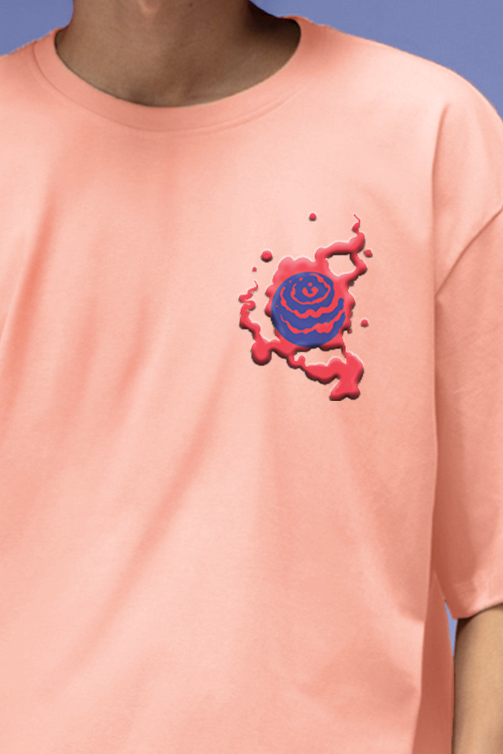 Mystic Rose Water Oversized Puff Printed Exclusive T-shirt