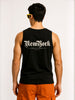 New York Black Regular Fit Printed Vest
