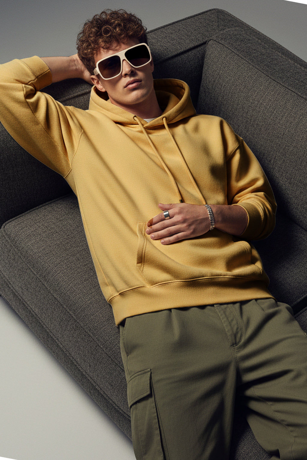 Musterd Plain Oversized Fit Hoodie