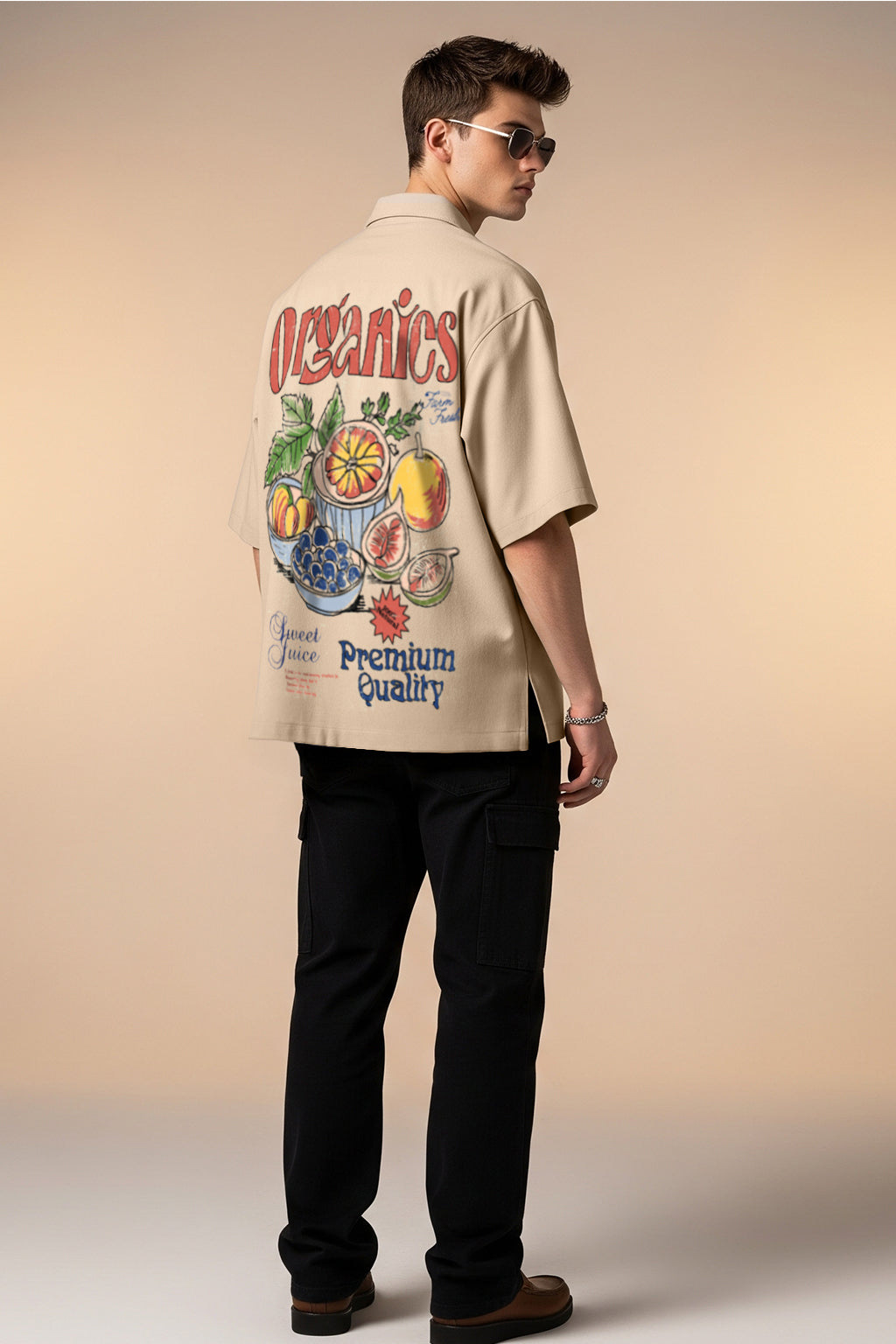 Organics Swanwhite Oversized Printed Exclusive Shirt