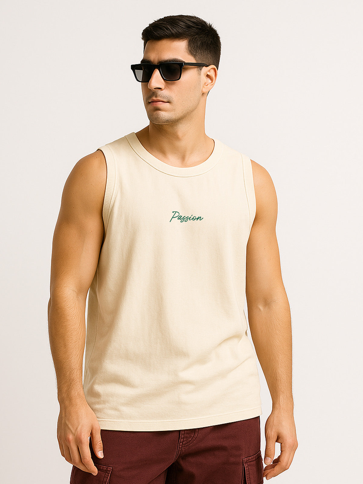 Makes You Happy Swanwhite Oversized Printed Vest