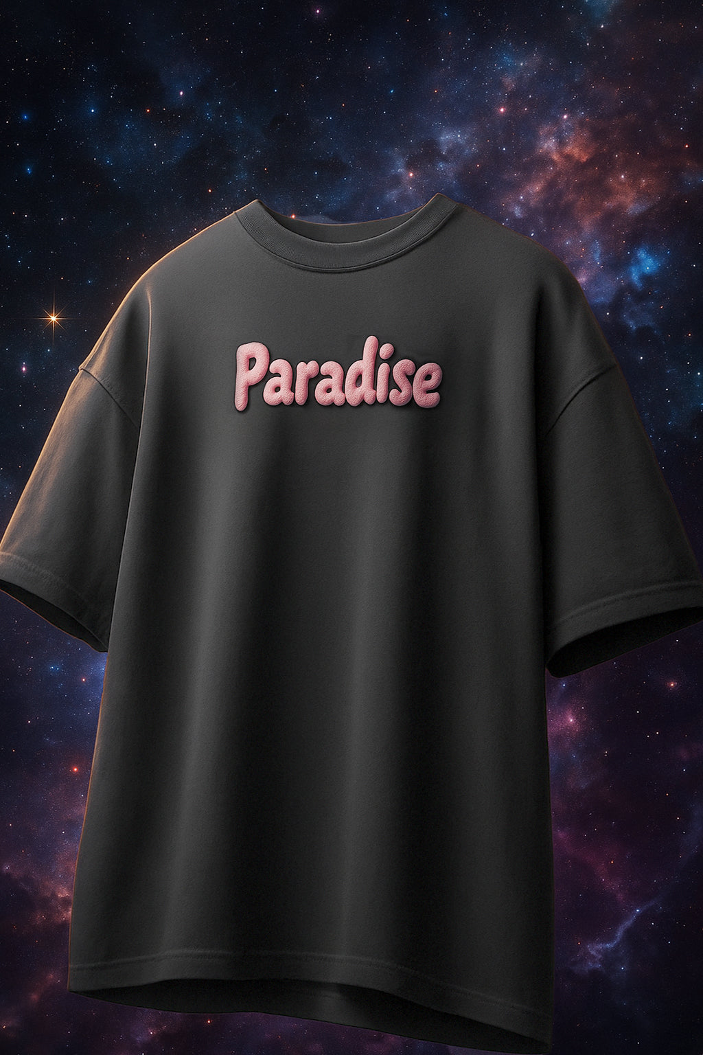 California Dark Grey Oversized Puff Printed Exclusive T-shirt
