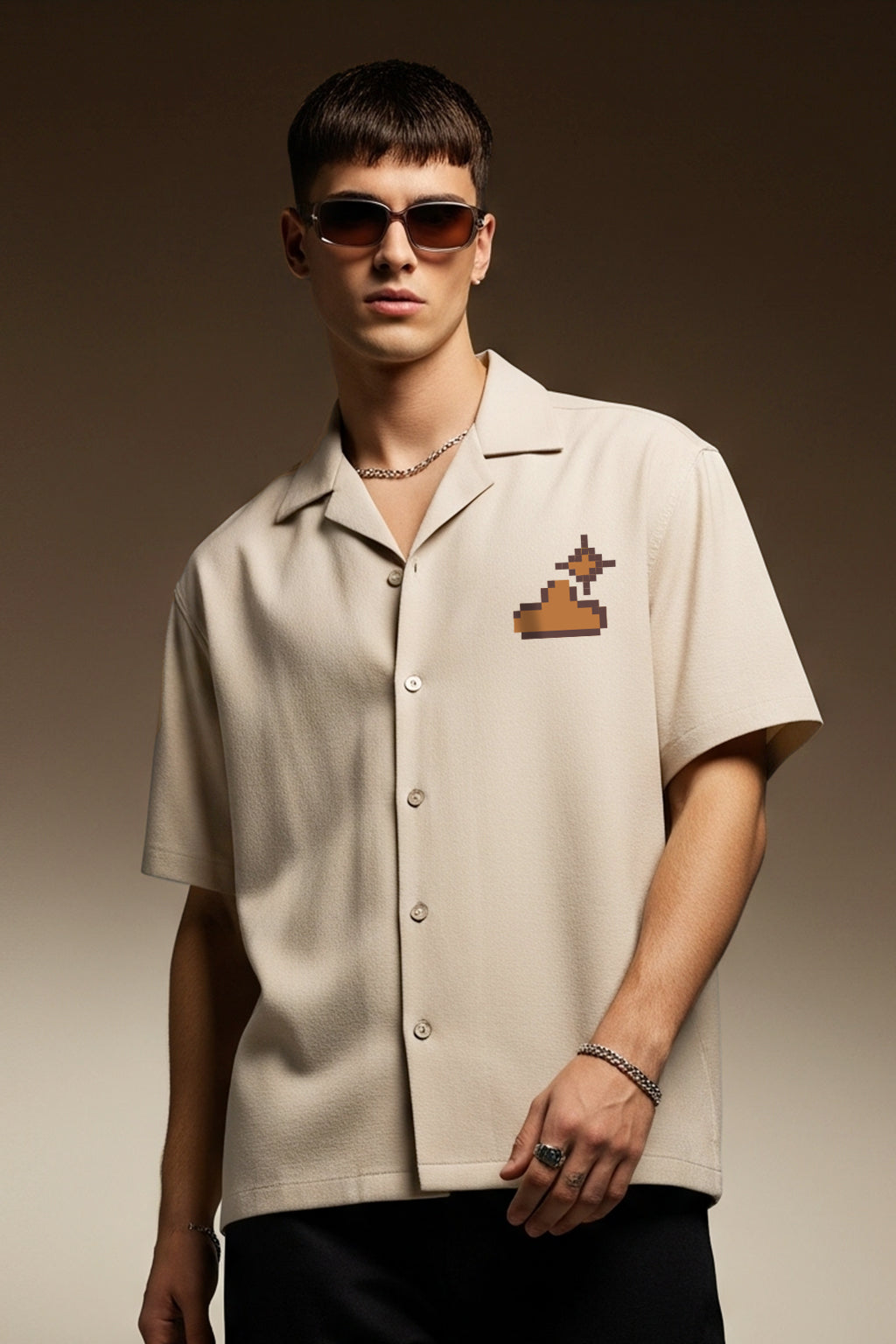 Surf Swanwhite Oversized Printed Exclusive Shirt