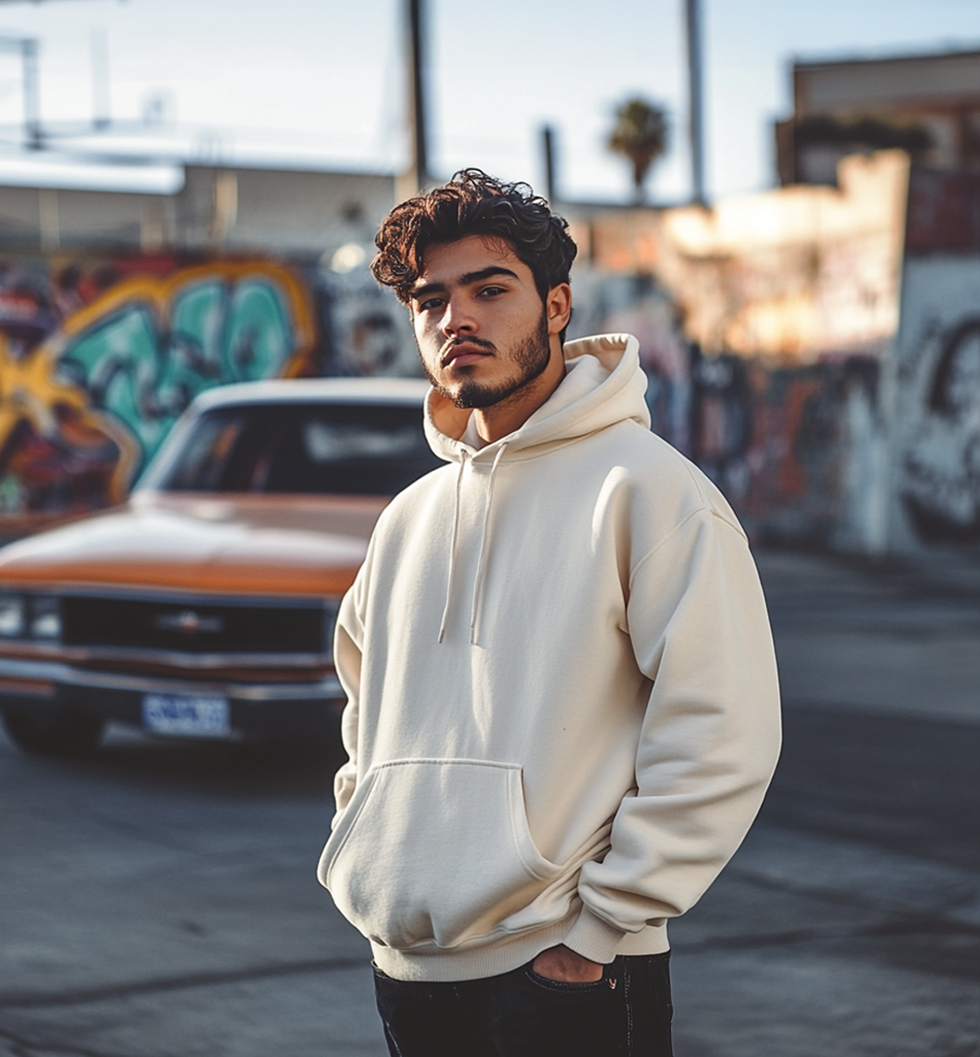 Off White Plain Regular Hoodie Veirdo