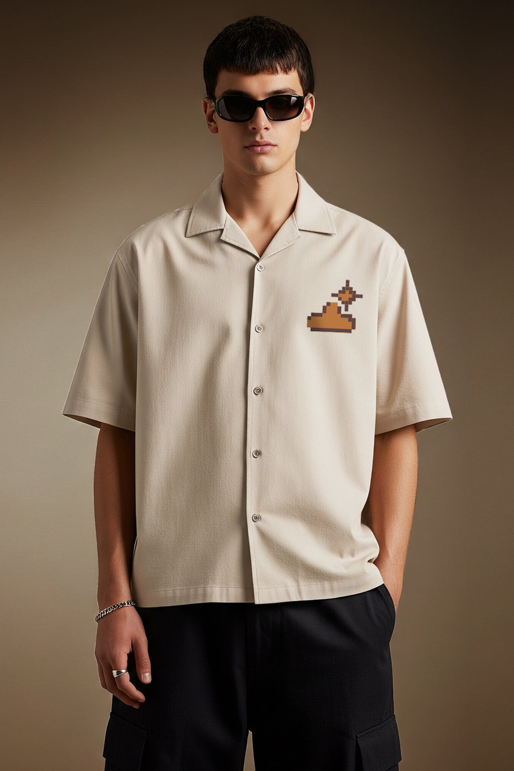 Surf Swanwhite Oversized Printed Exclusive Shirt