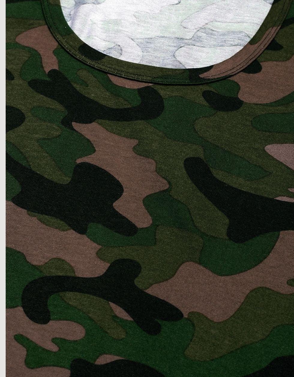 Camouflage Essential Printed Cotton Men's Vest Veirdo