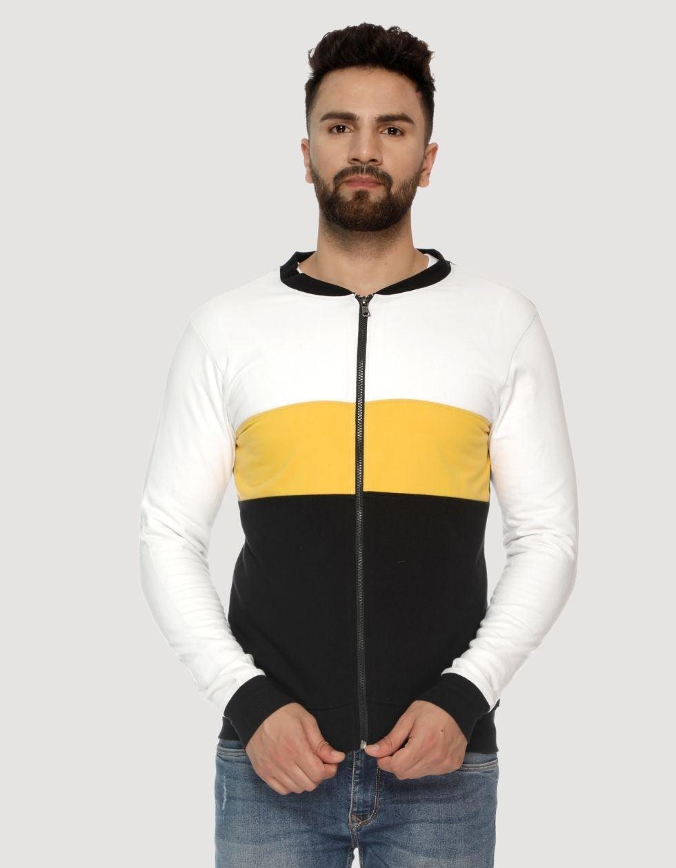 Color blocking zipper Jacket Veirdo