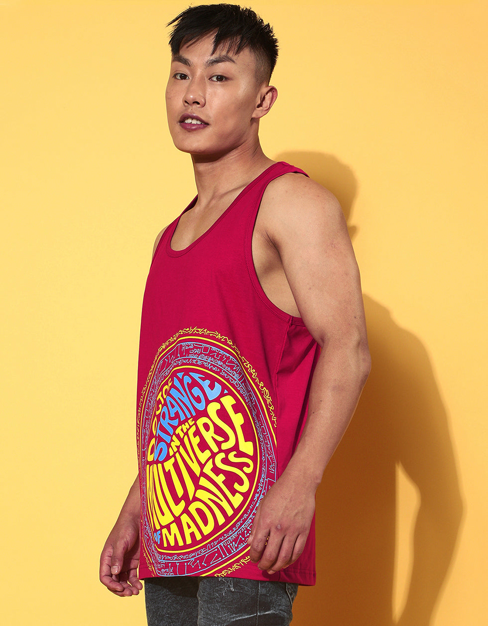Doctor Strange Viva Magenta Printed Vest - Original Marvel Tee Veirdo