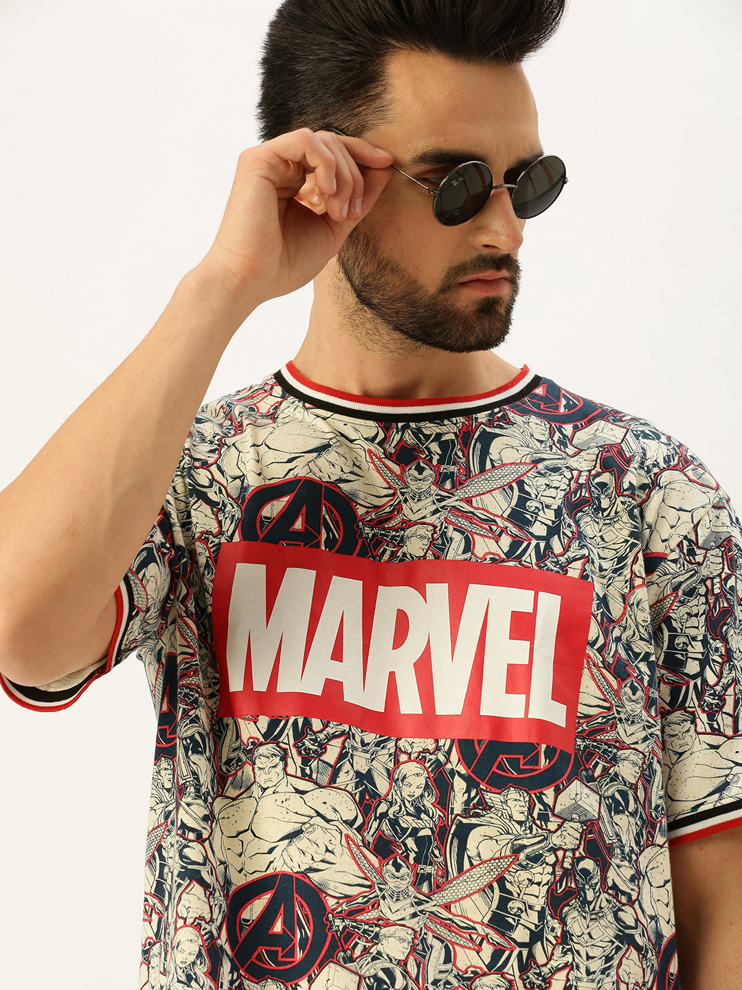 Reclaimed Vintage unisex Marvel licensed t-shirt in washed charcoal Reclaimed Vintage unisex Marvel licensed t-shirt in washed charcoal