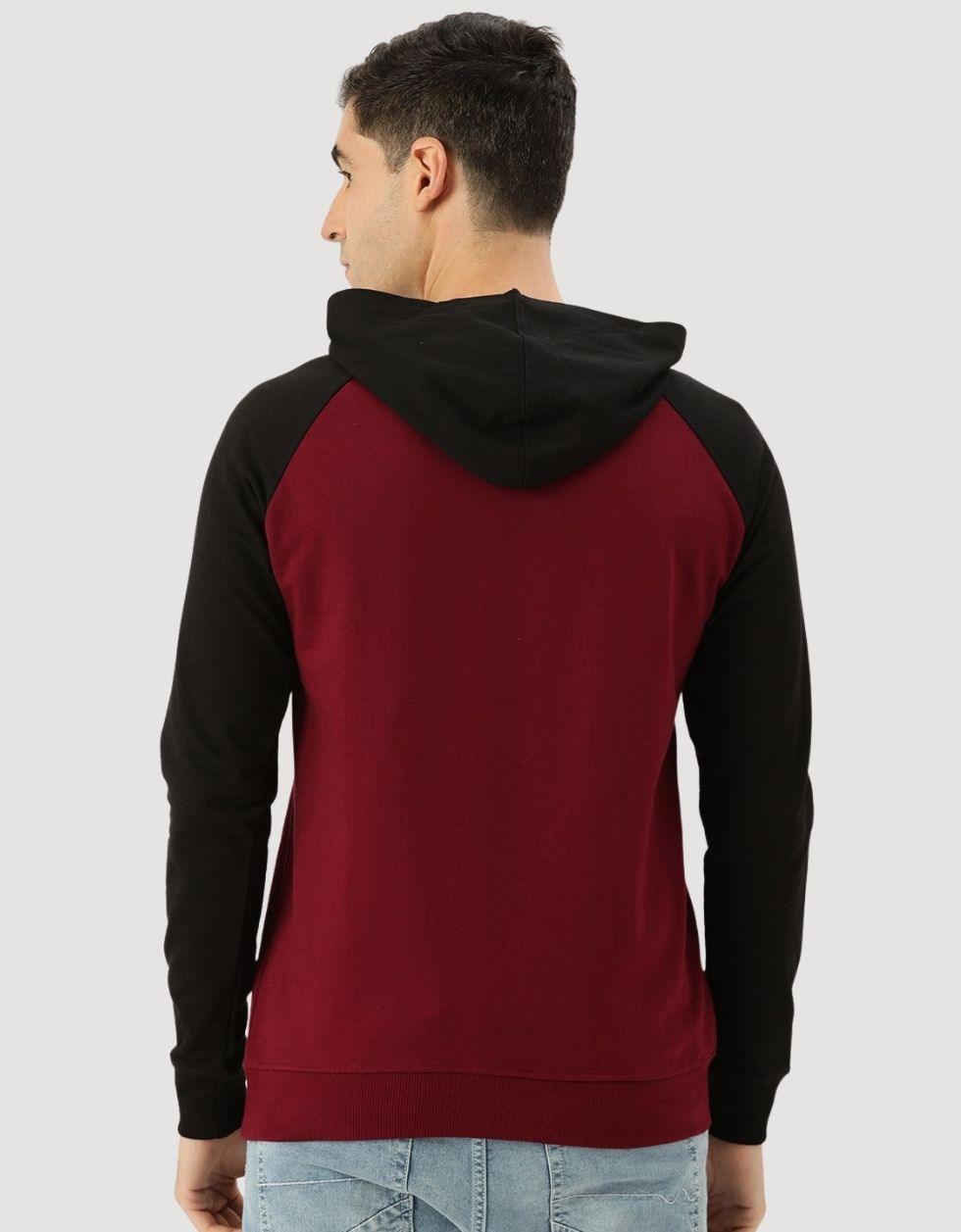 Everyday Maroon Vibes: Kangaroo Pocket Pullover Sweatshirt Veirdo